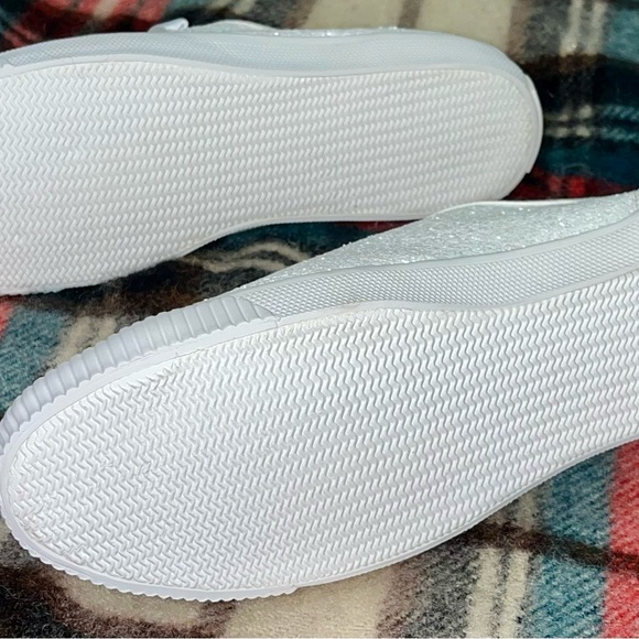 Kate Spade-Trista Glitter Sneaker in white size 8 1/2 - Picture 6 of 16